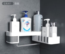 Load image into Gallery viewer, Corner Rotating Expandable Storage Rack Organizer-White and Grey
