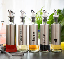 Load image into Gallery viewer, Stainless Steel Oil Bottles Sets of 4
