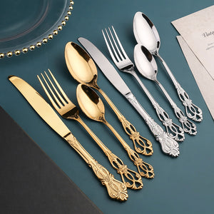 Luxury Cutlery Set - Gold