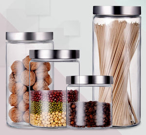 Round Glass Storage Containers