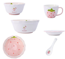 Load image into Gallery viewer, Strawberry Themed Tableware Set
