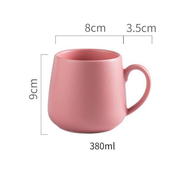 Plain Coloured Ceramic Mug- Pink