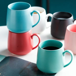 Plain Coloured Ceramic Mug-Red