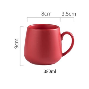 Plain Coloured Ceramic Mug-Red