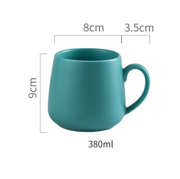 Plain Coloured Ceramic Mug- Green