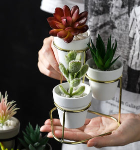 Ceramic Metal Flower Pot – Various Sizes