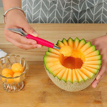 Load image into Gallery viewer, Creative Multifunctional 2 in 1 Fruit Carving Knife- Random color sent
