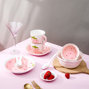 Strawberry Themed Tableware Set