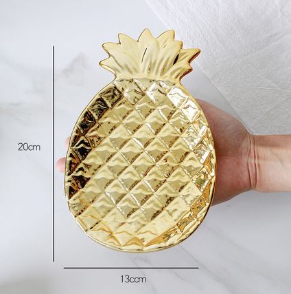 Gold Pineapple Plate