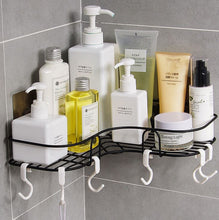 Load image into Gallery viewer, Non-Drilling Floating Shelf for Bathroom Organizer-Black
