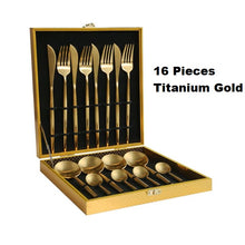 Load image into Gallery viewer, Luxury Cutlery Set 16pc - Gold
