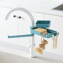 Load image into Gallery viewer, 3 In 1 Rotatable Faucet Rack Blue
