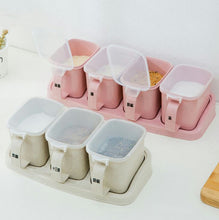Load image into Gallery viewer, Spice Container set 4 pink or creamy
