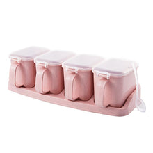 Load image into Gallery viewer, Spice Container set 4 pink or creamy
